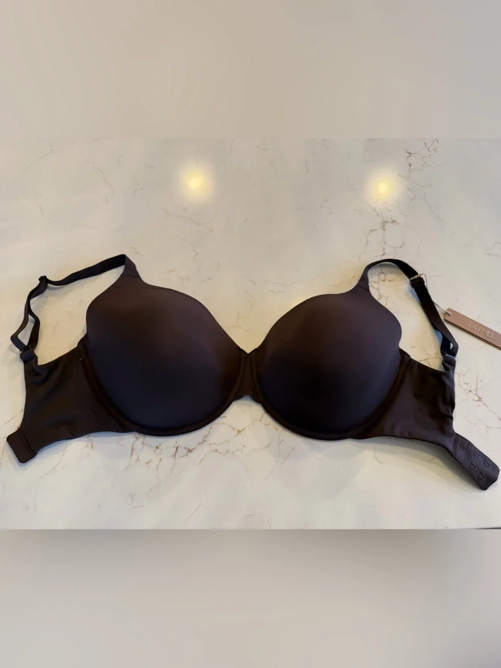 NWT SKIMS Fits Everybody TShirt Demi Bra Espresso 32H